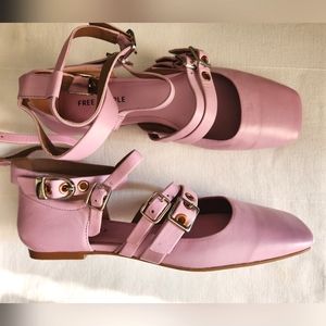 Free People Pink Flats Ballerina Style